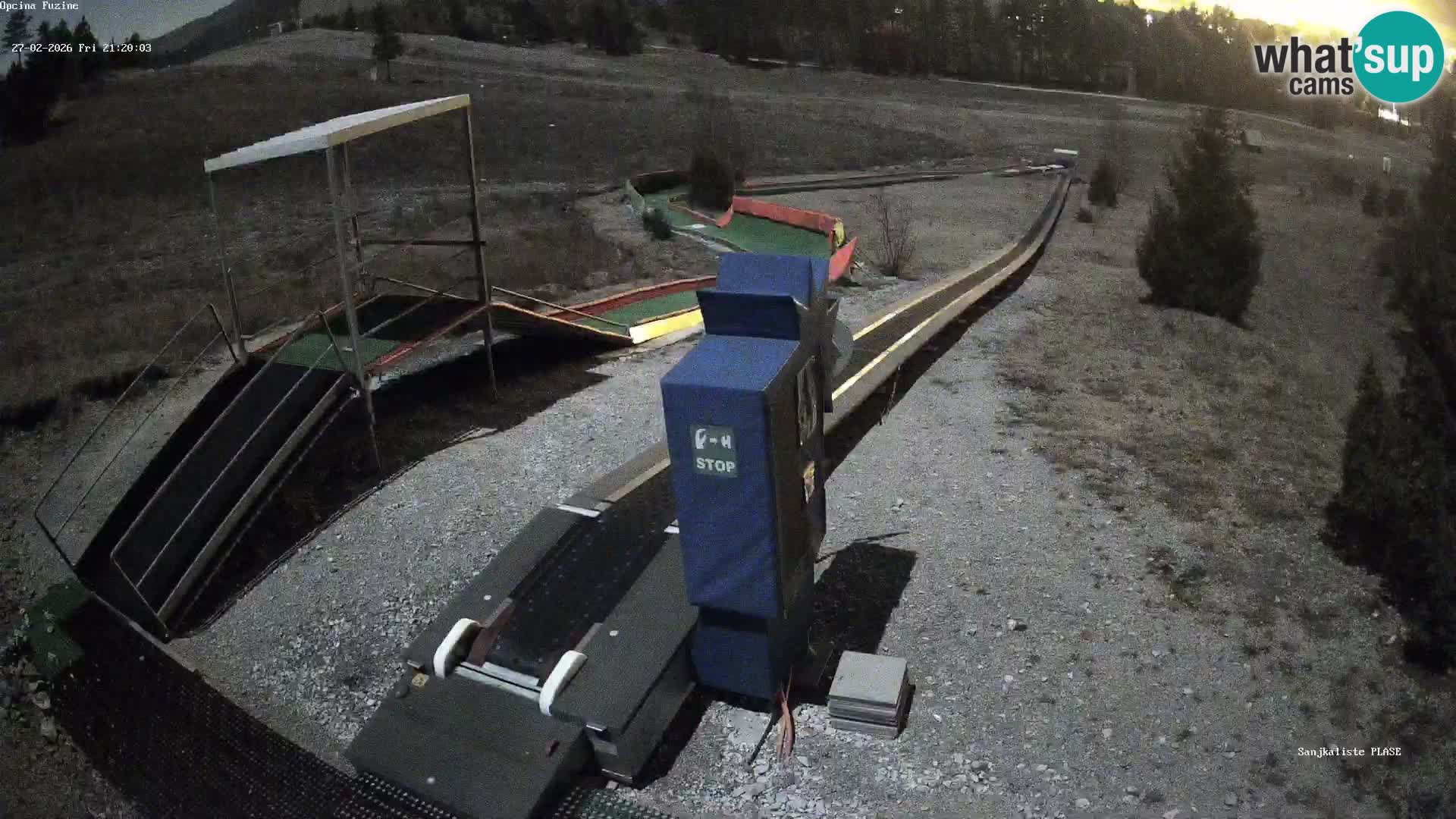 Live webcam Pista da slittino Fužine – Croazia