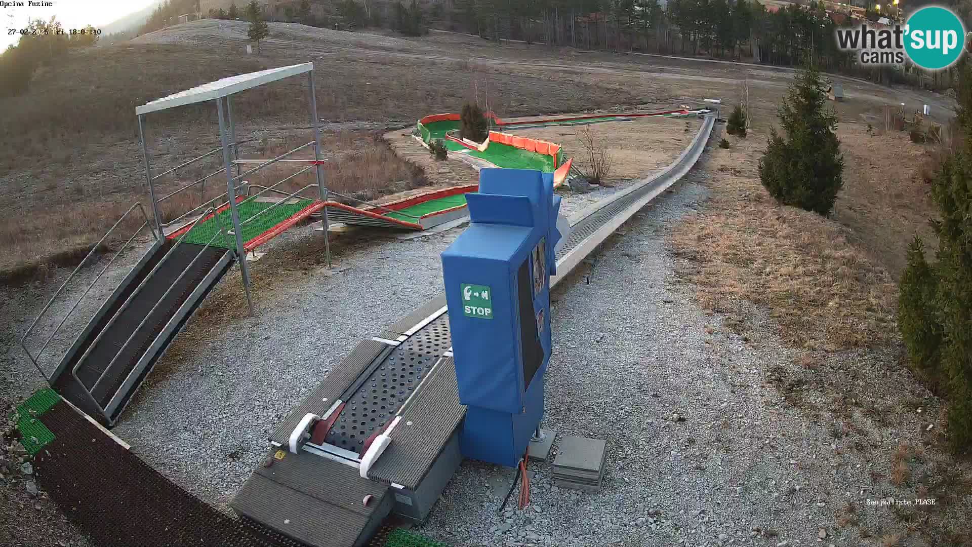 Live webcam Pista da slittino Fužine – Croazia