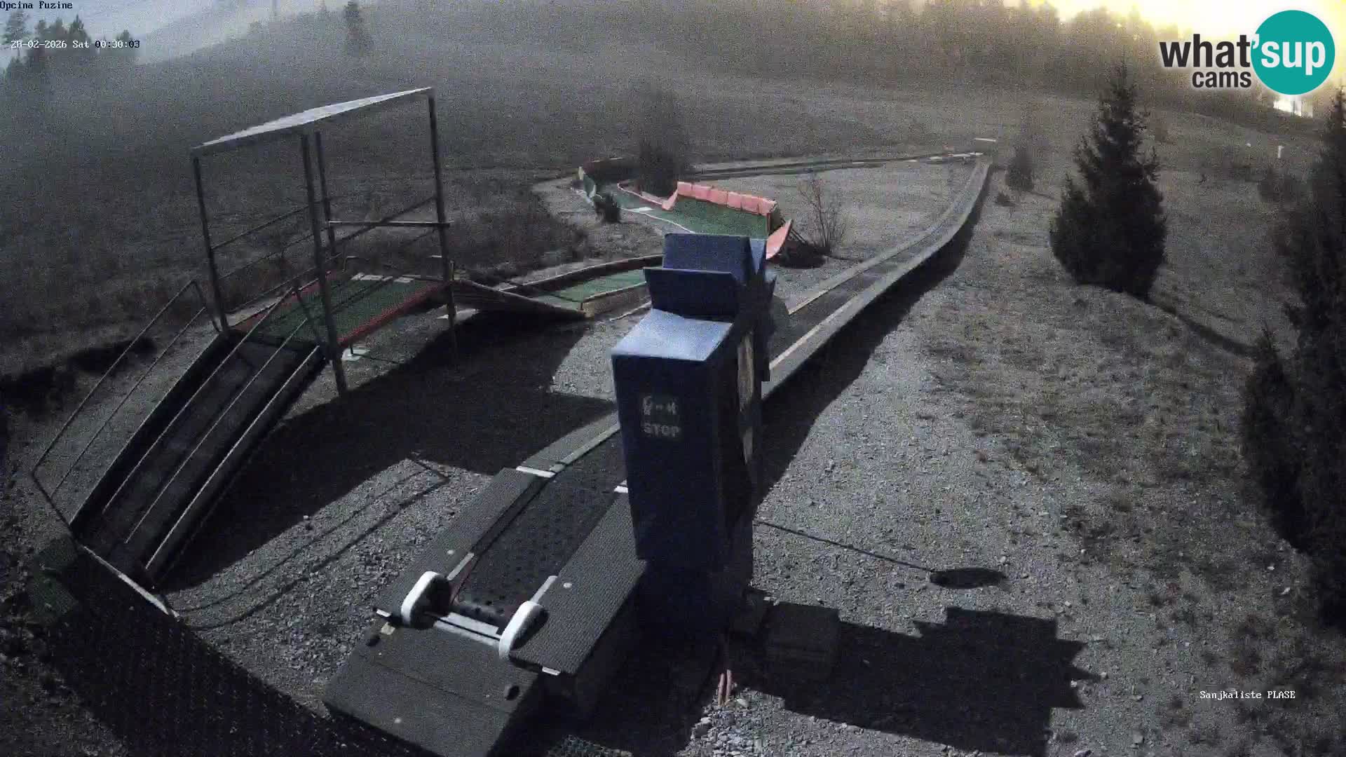 Webcam en direct Piste de luge de Fužine – Croatie