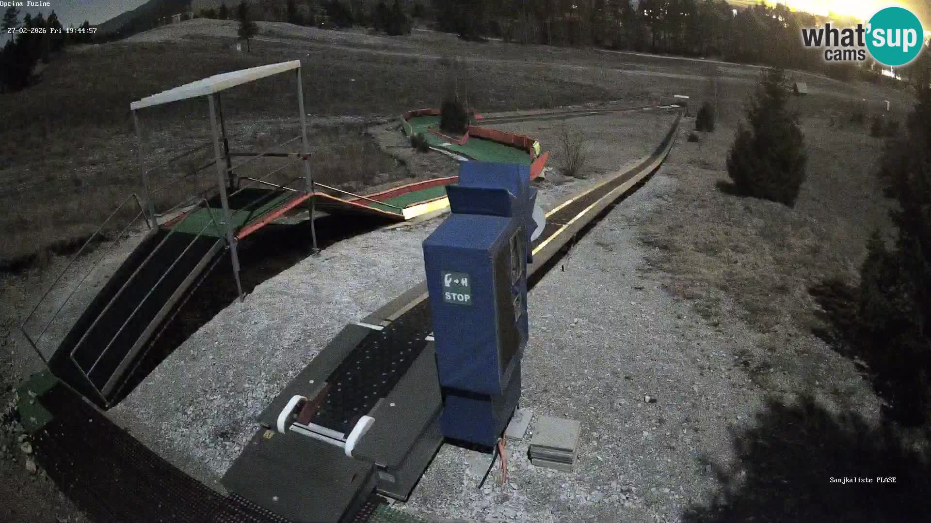 Live webcam Fužine toboggan run – Croatia