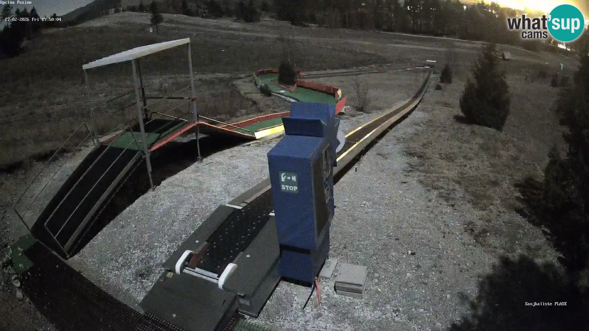 Live webcam Fužine toboggan run – Croatia