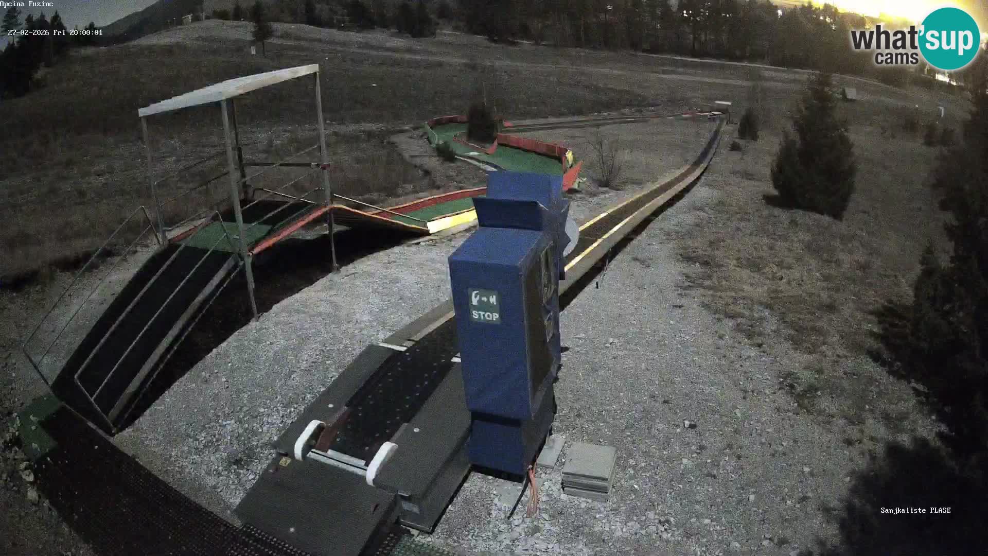 Live webcam Pista da slittino Fužine – Croazia