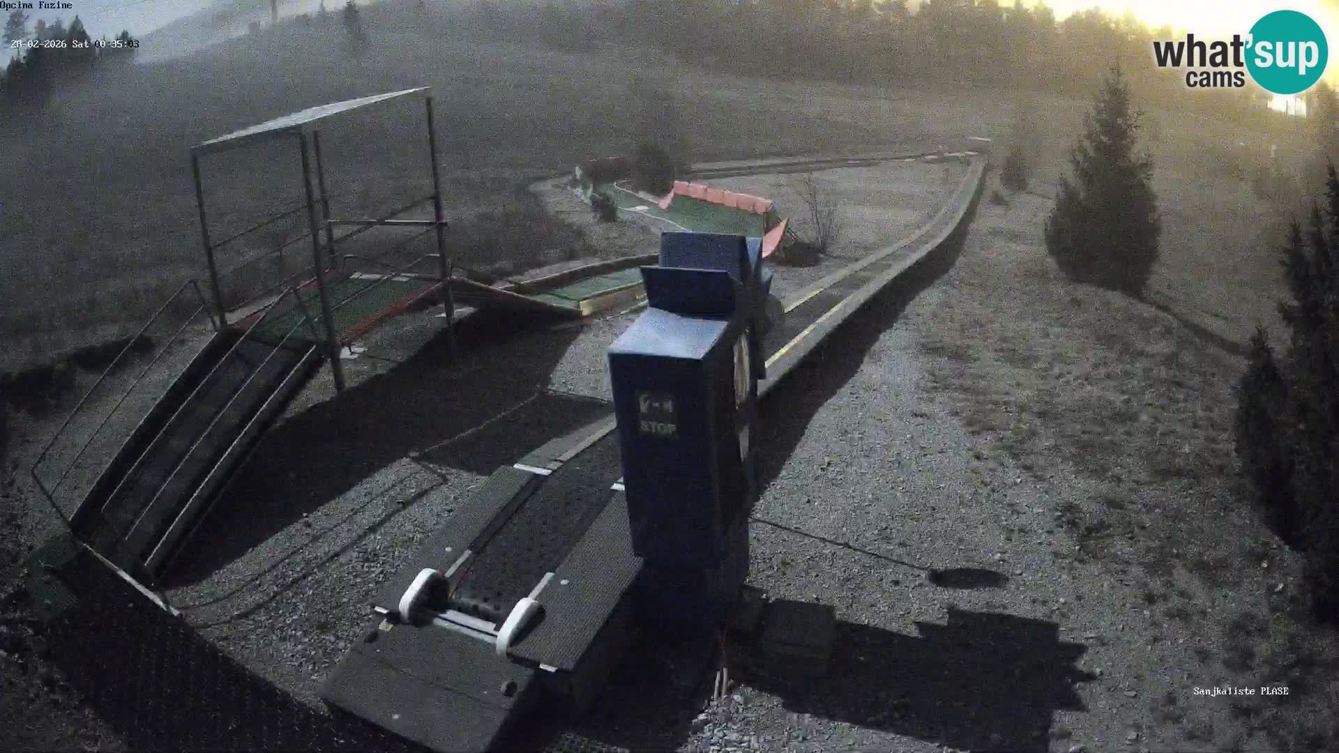 Webcam en vivo Pista de trineo Fužine – Croacia