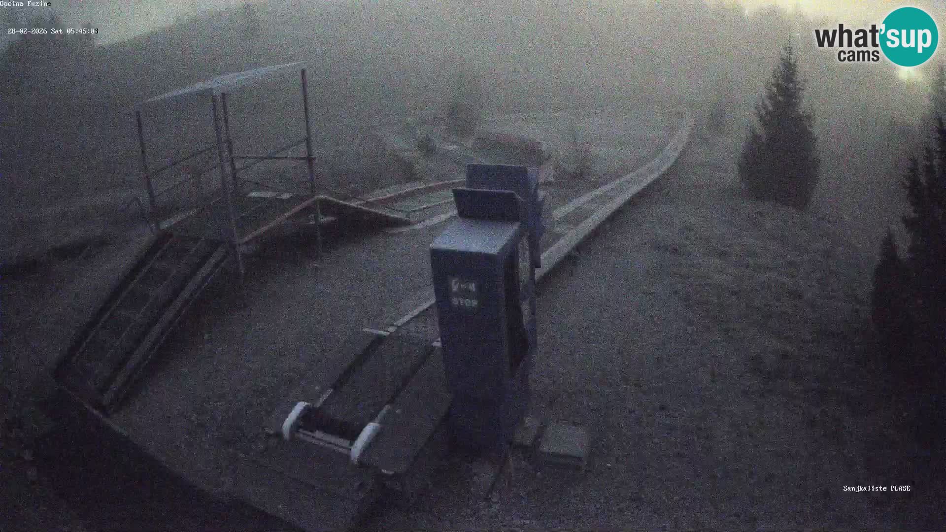 Webcam en direct Piste de luge de Fužine – Croatie