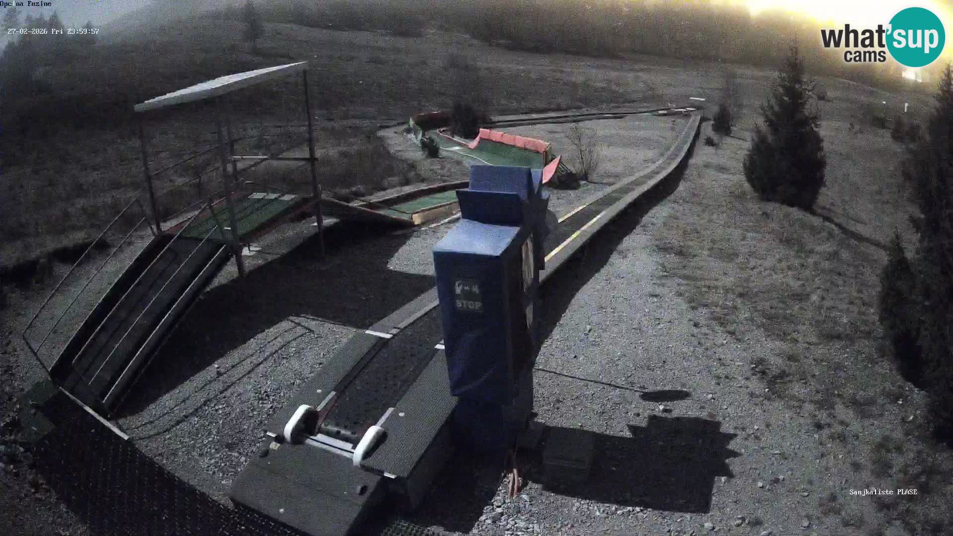 Webcam en vivo Pista de trineo Fužine – Croacia