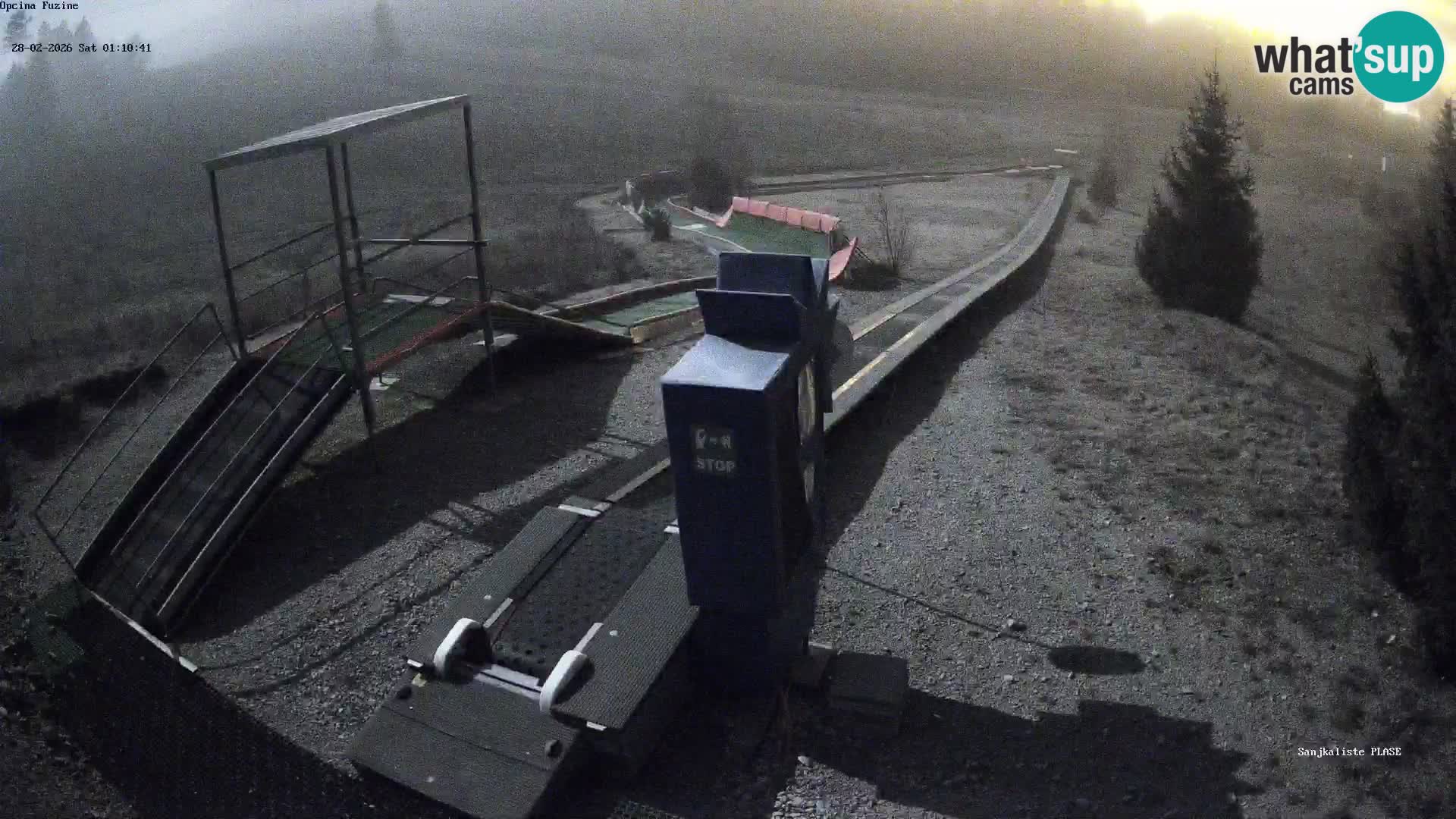 Live webcam Fužine toboggan run – Croatia