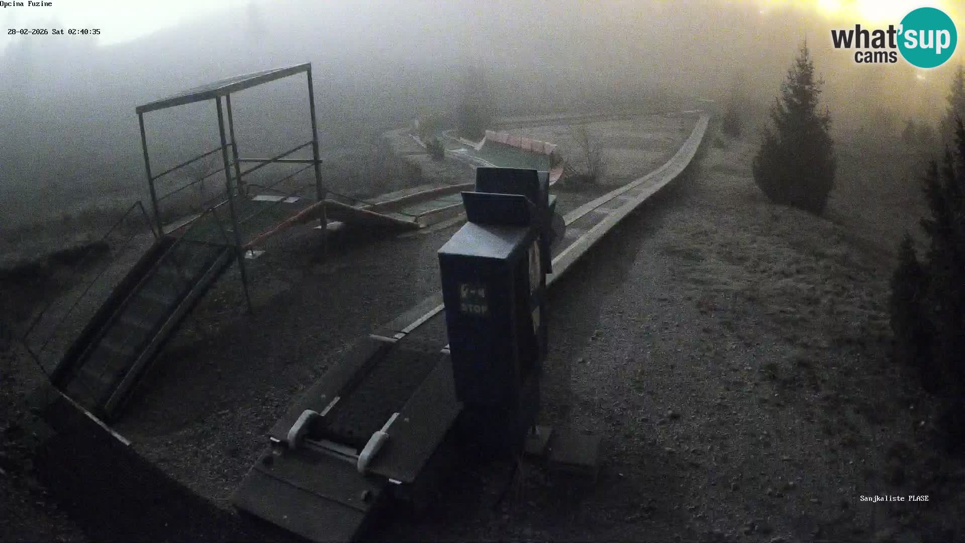 Webcam en direct Piste de luge de Fužine – Croatie