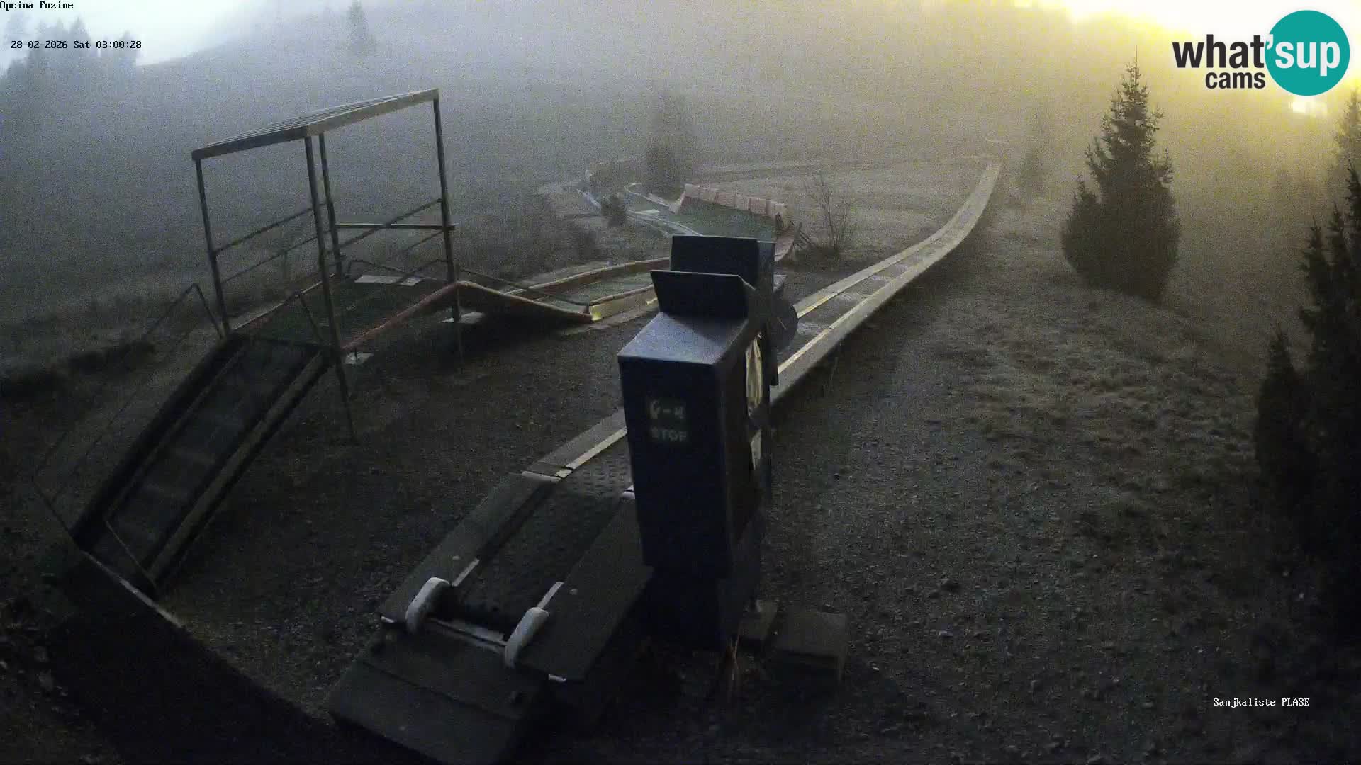 Live webcam Fužine toboggan run – Croatia