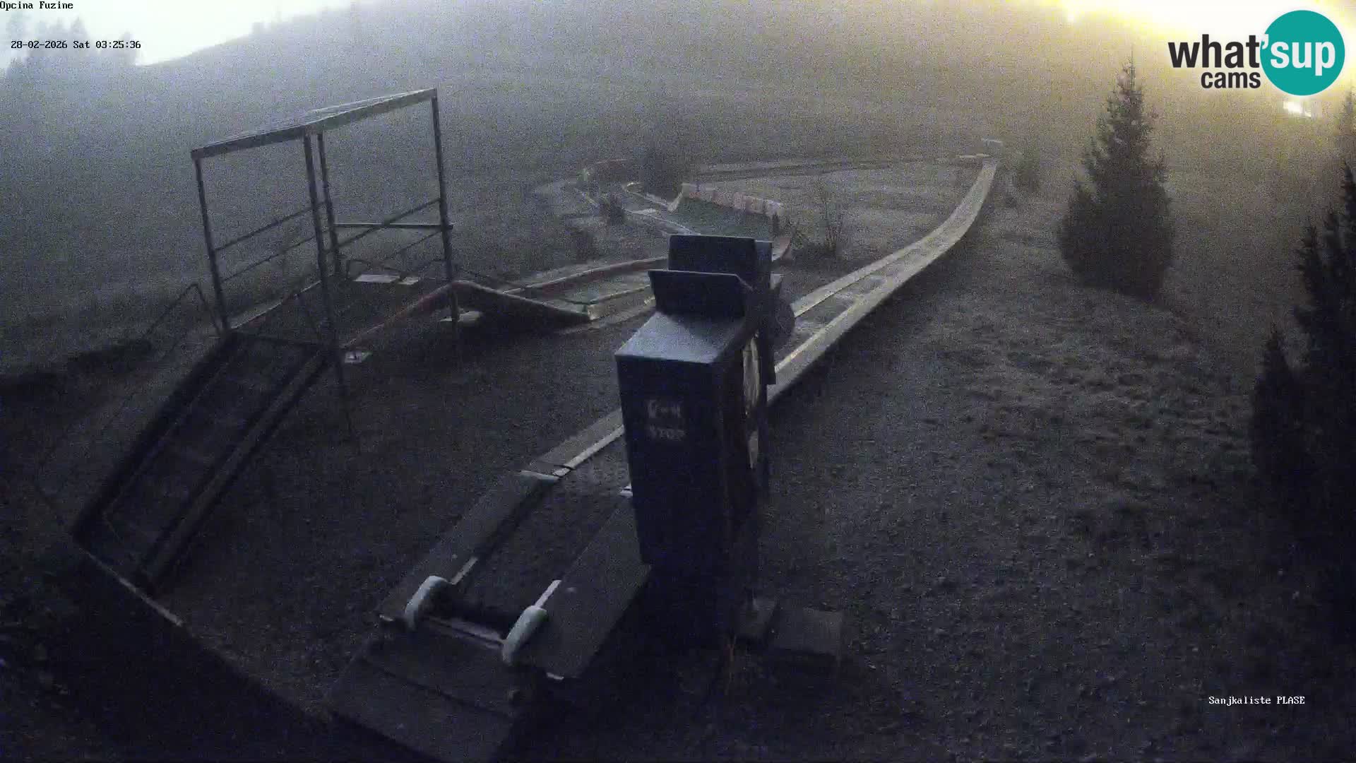 Webcam en direct Piste de luge de Fužine – Croatie