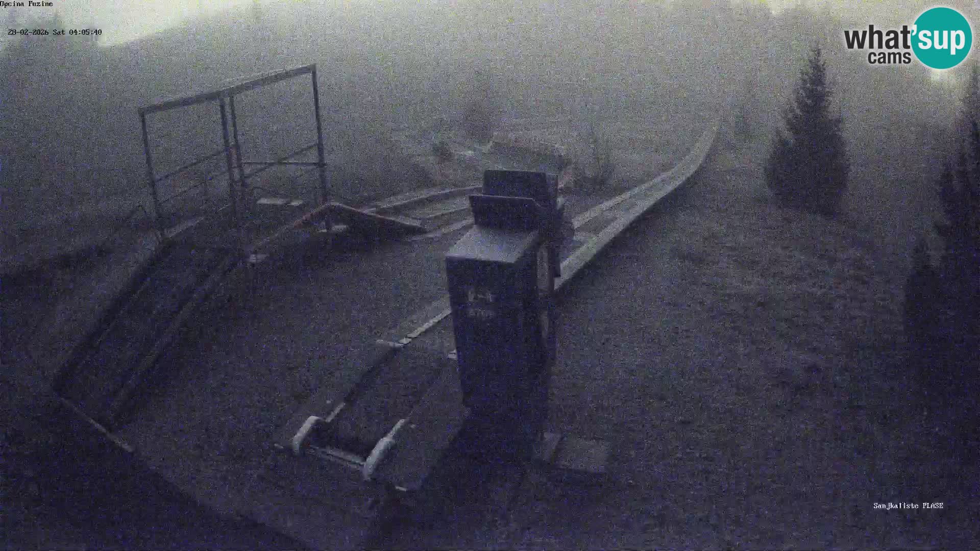 Live webcam Pista da slittino Fužine – Croazia