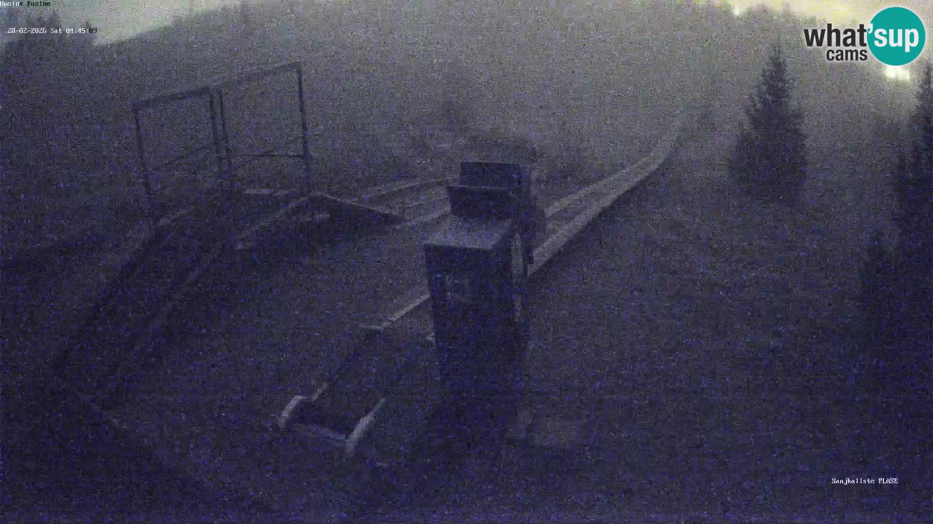 Live webcam Pista da slittino Fužine – Croazia