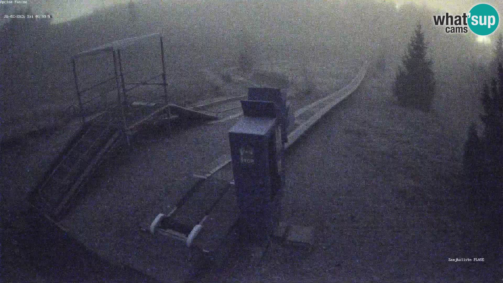 Webcam en direct Piste de luge de Fužine – Croatie