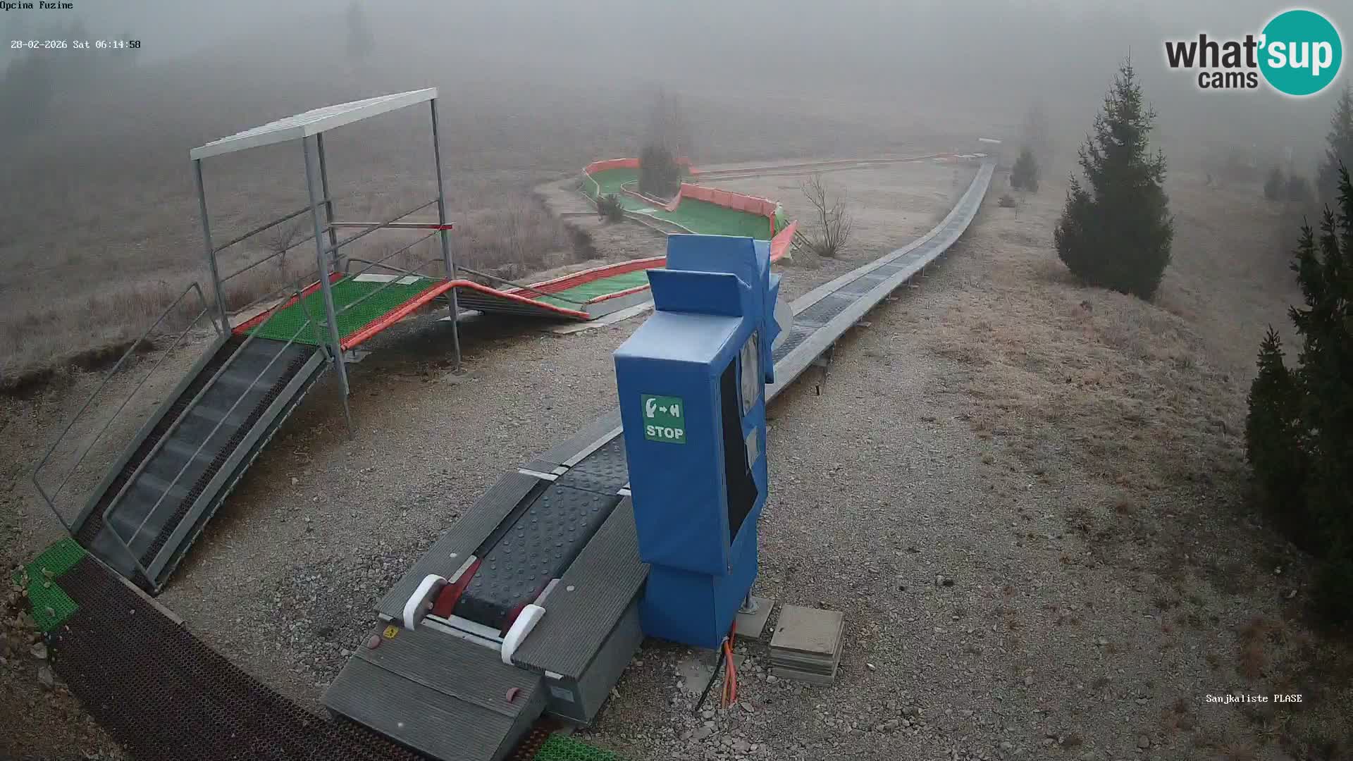 Webcam en direct Piste de luge de Fužine – Croatie