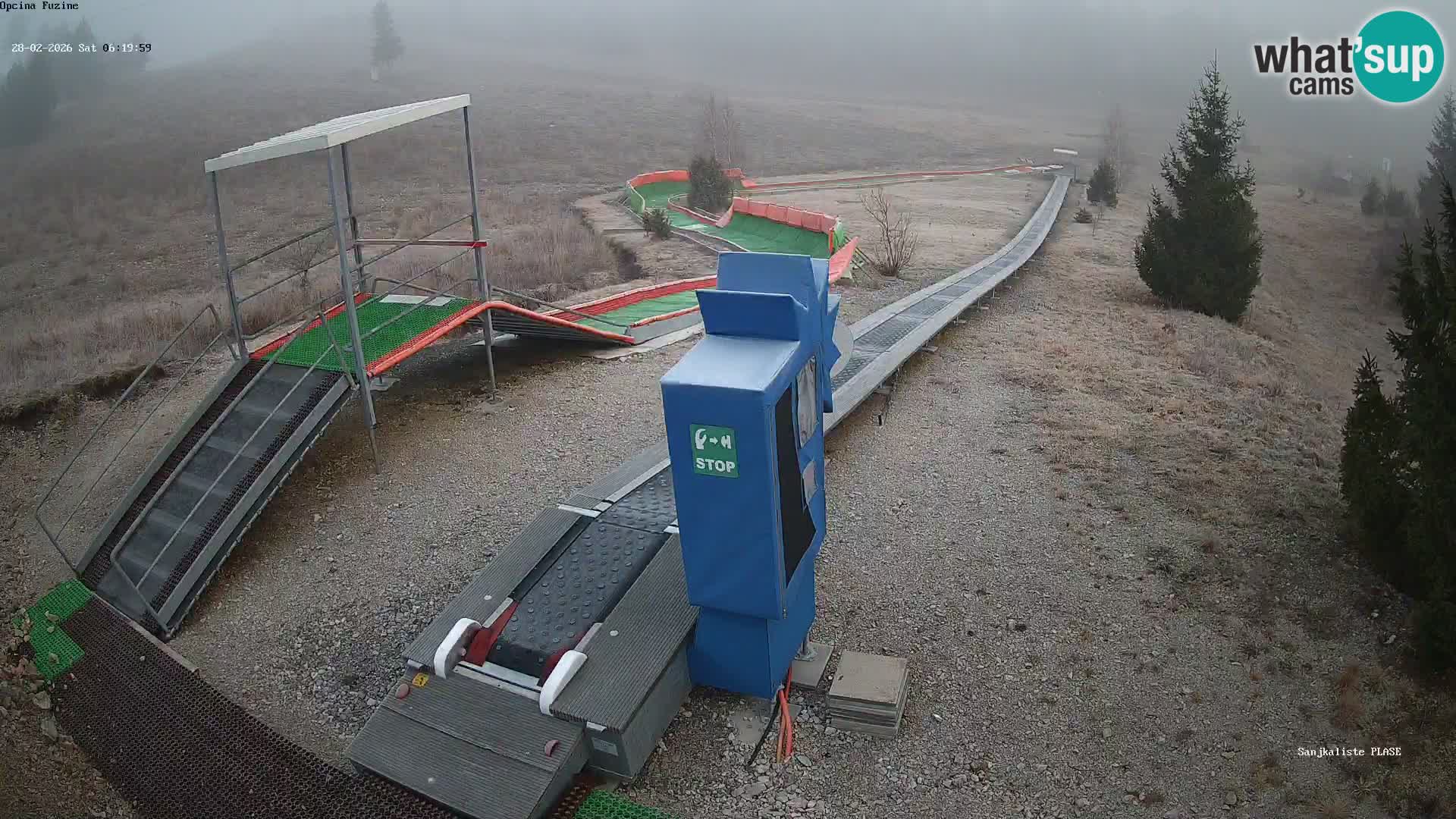 Webcam en direct Piste de luge de Fužine – Croatie