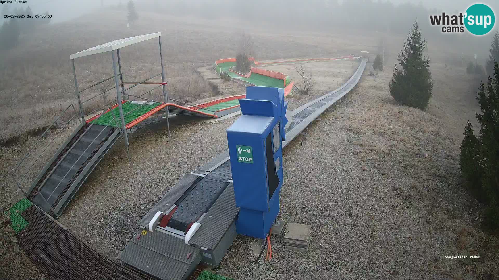 Webcam en direct Piste de luge de Fužine – Croatie