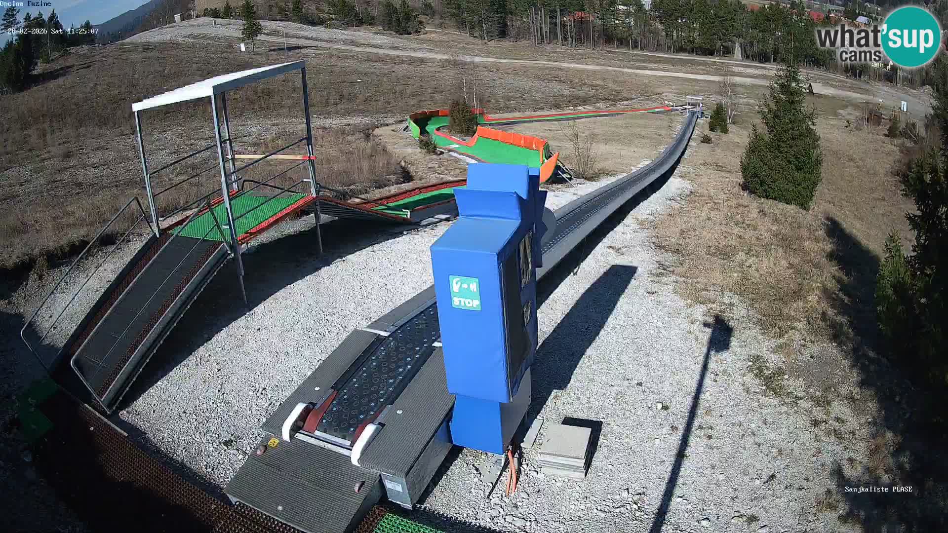 Live webcam Pista da slittino Fužine – Croazia