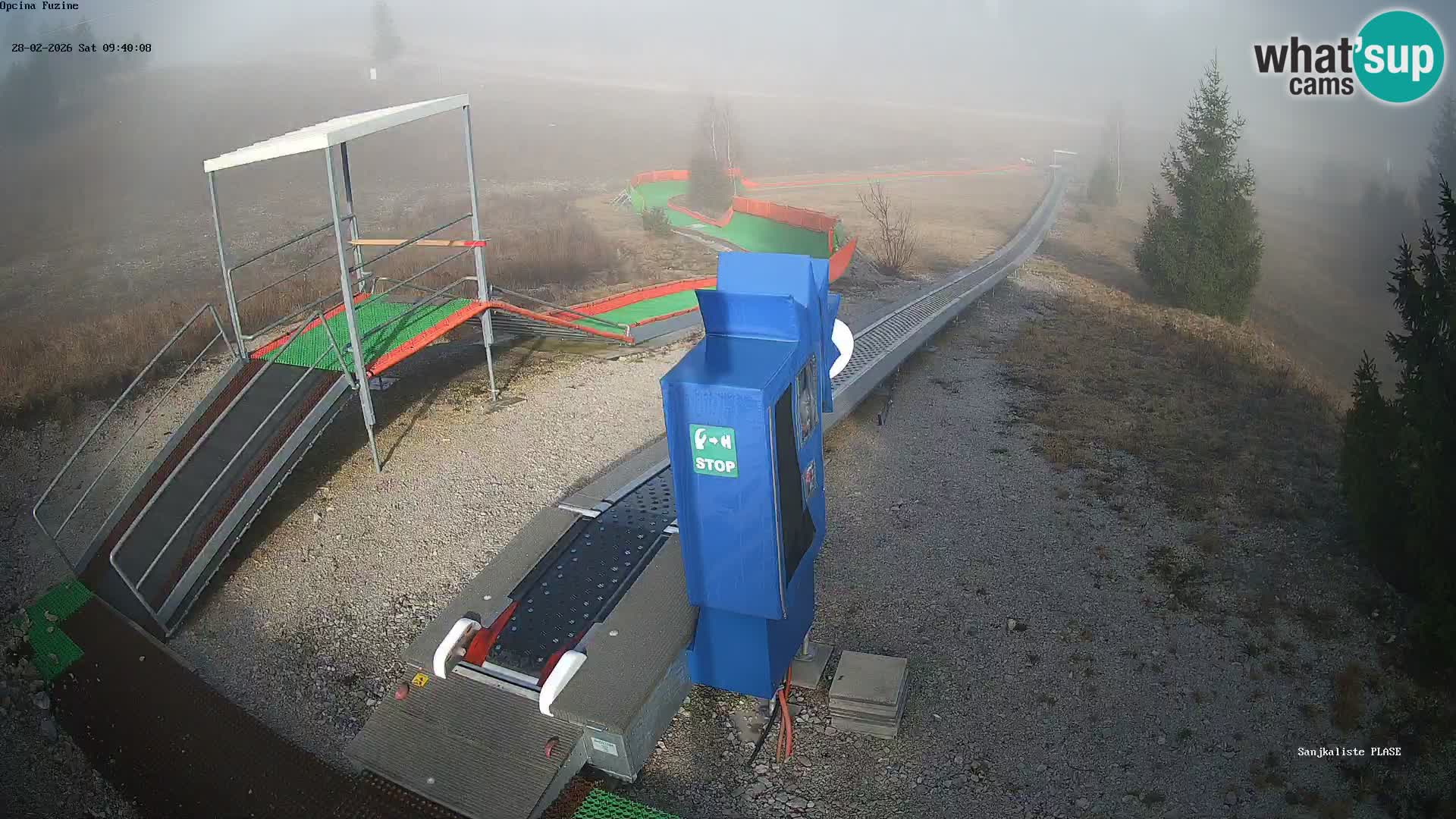 Live webcam Pista da slittino Fužine – Croazia