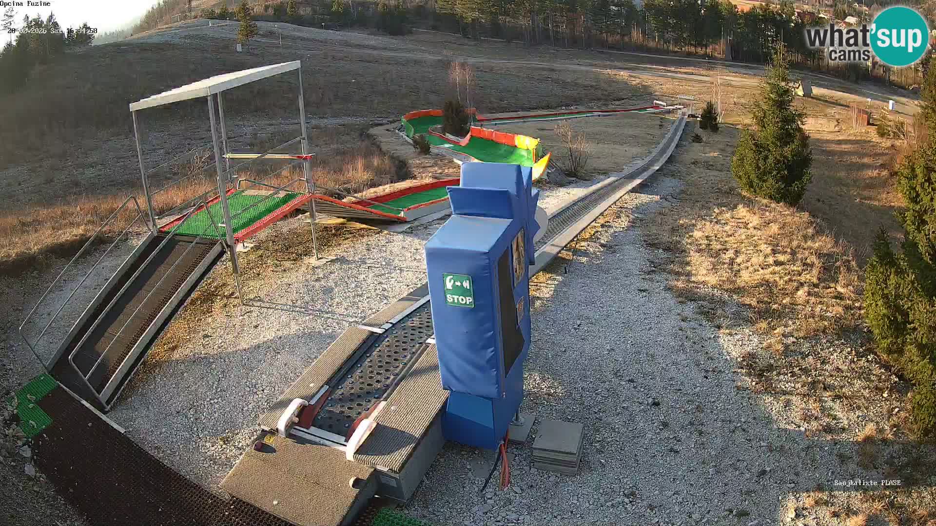 Webcam en vivo Pista de trineo Fužine – Croacia
