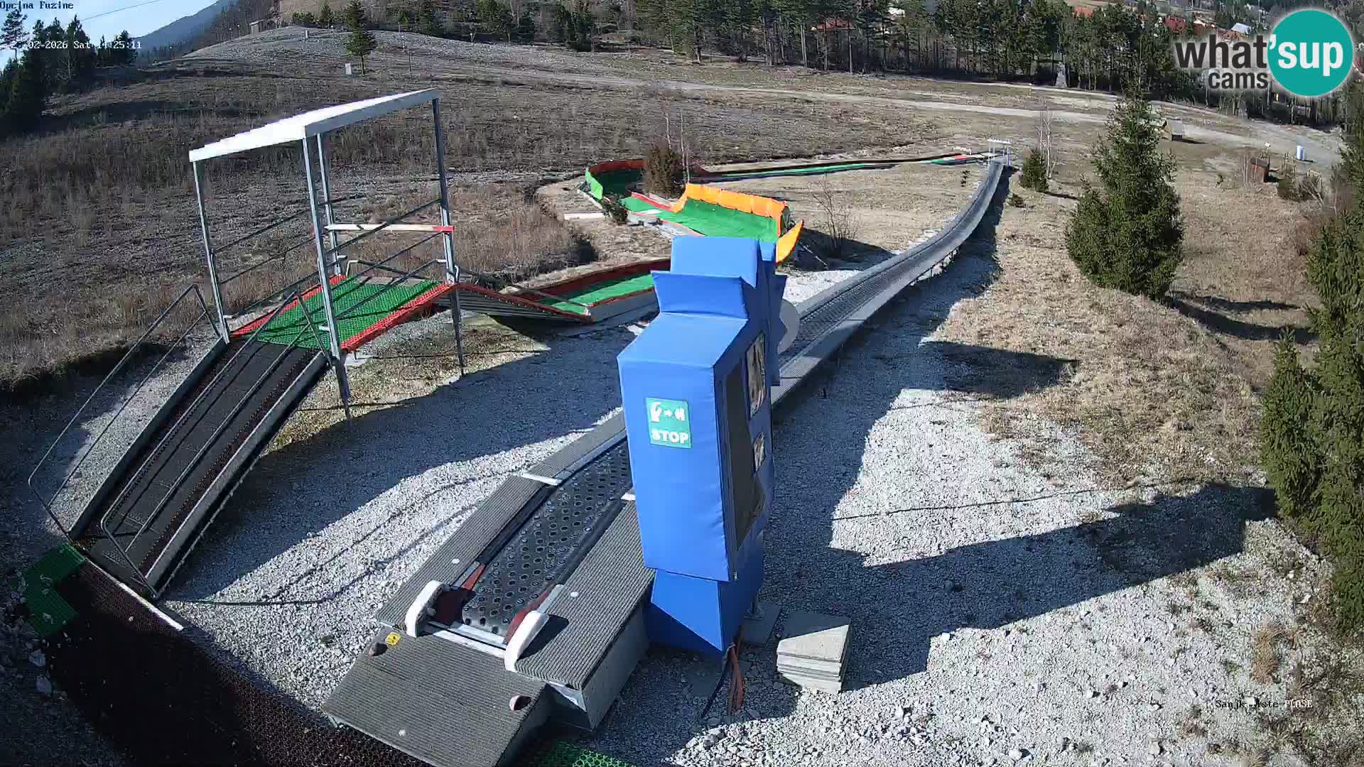 Live webcam Pista da slittino Fužine – Croazia