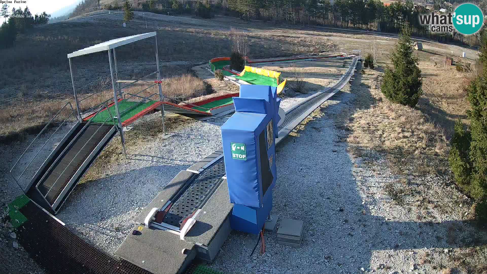 Live webcam Fužine toboggan run – Croatia