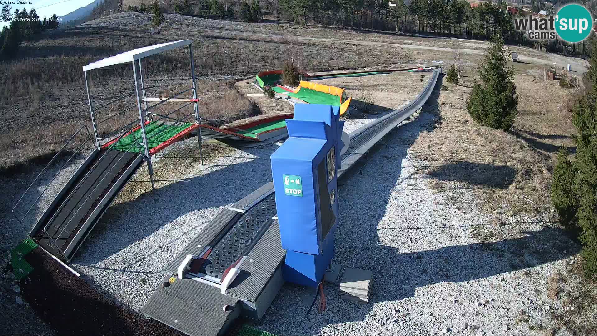 Live webcam Pista da slittino Fužine – Croazia