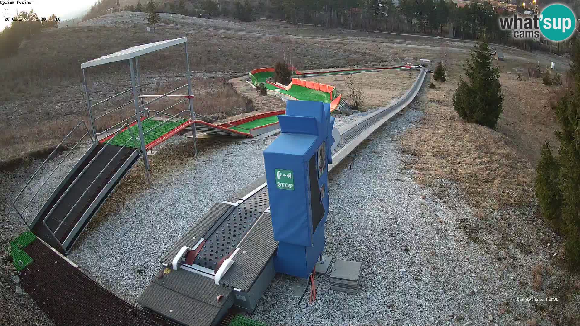 Webcam en direct Piste de luge de Fužine – Croatie