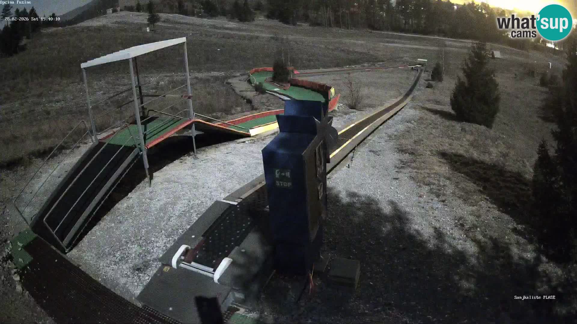 Live webcam Pista da slittino Fužine – Croazia