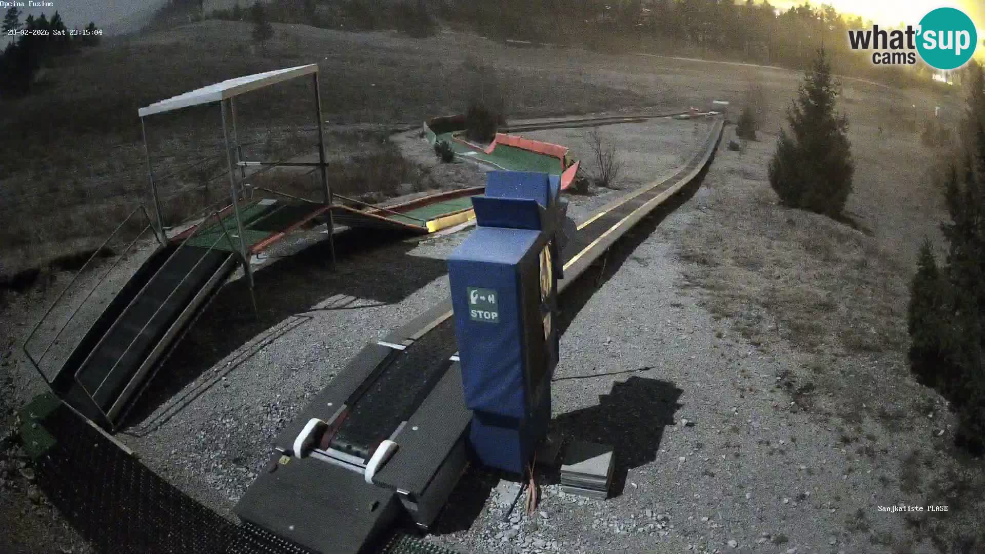 Live webcam Pista da slittino Fužine – Croazia