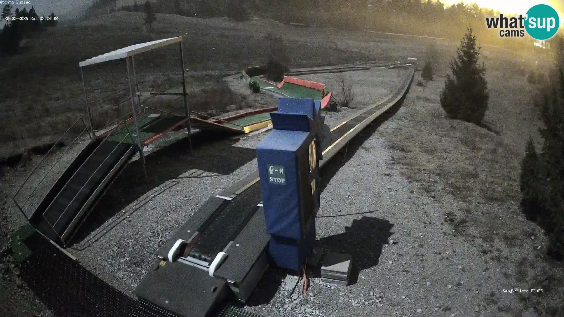 Webcam en vivo Pista de trineo Fužine – Croacia