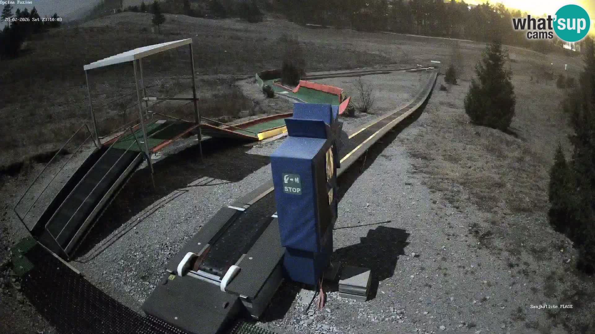 Webcam en vivo Pista de trineo Fužine – Croacia