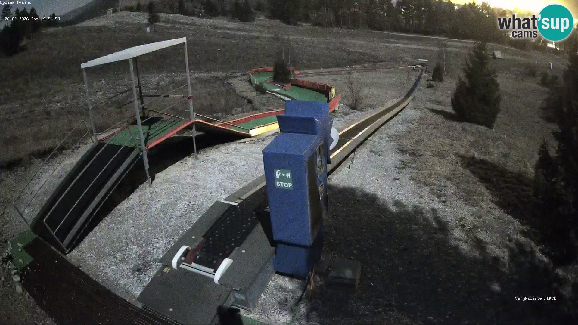 Live webcam Pista da slittino Fužine – Croazia