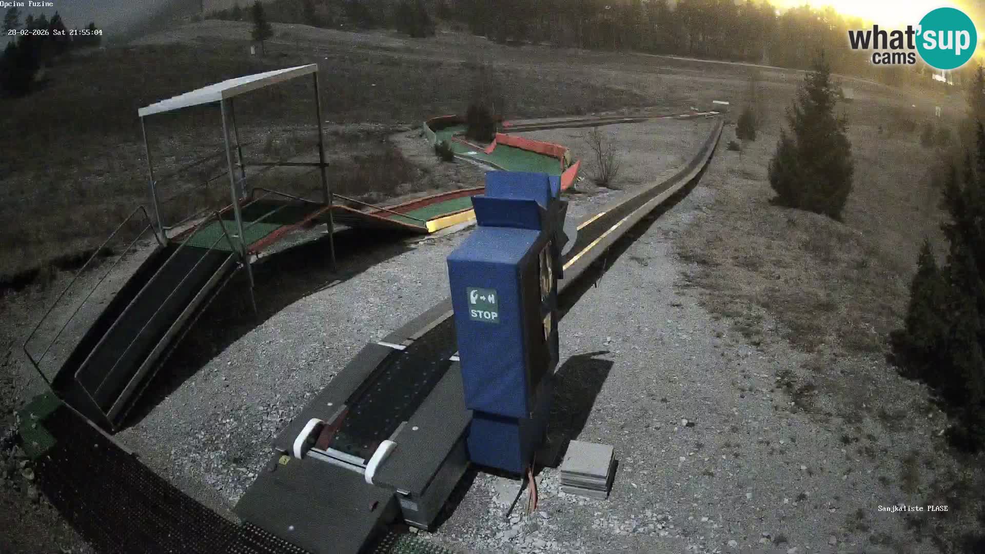 Spletna kamera v živo Sankališče Fužine – Hrvaška