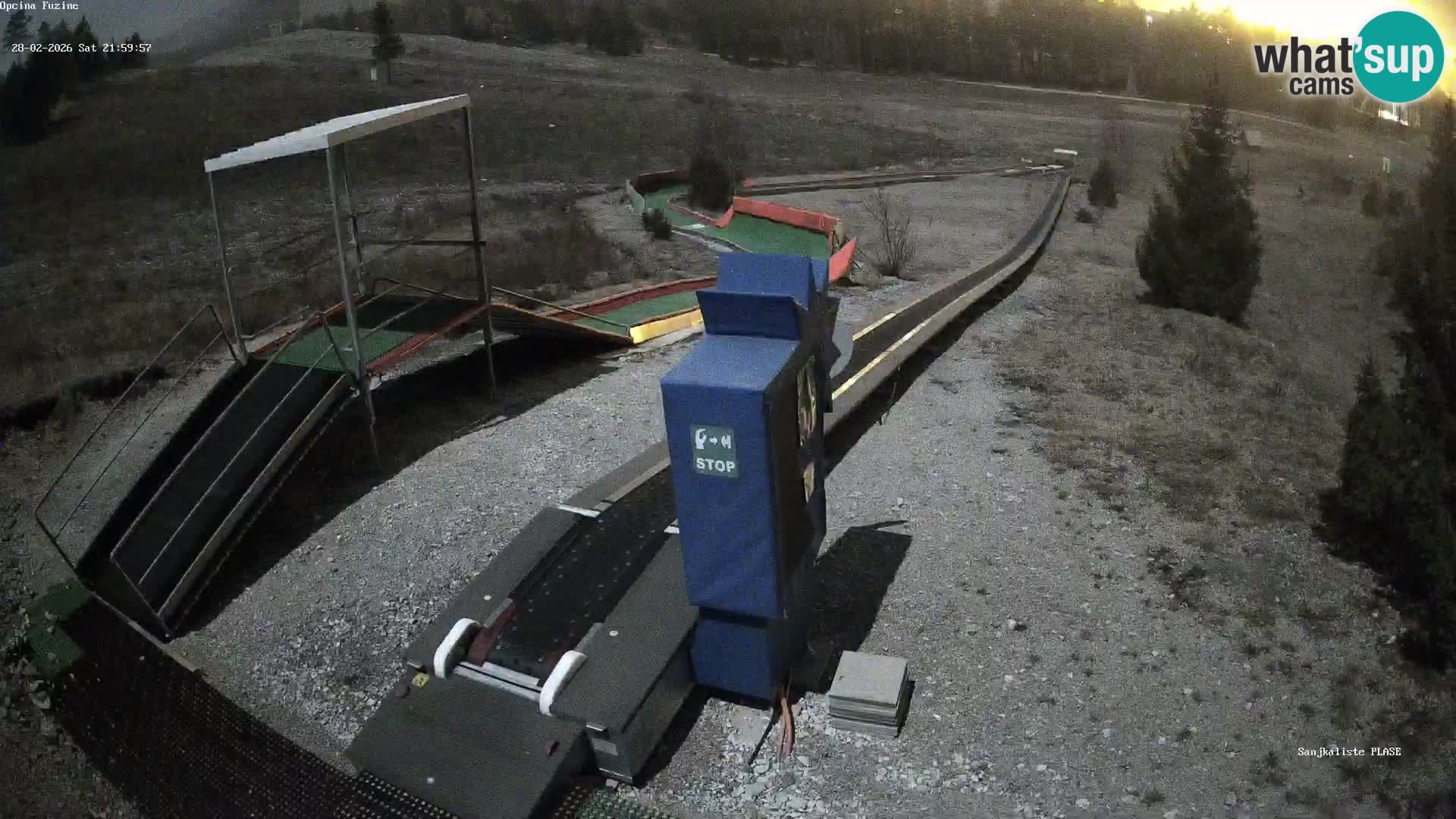 Spletna kamera v živo Sankališče Fužine – Hrvaška