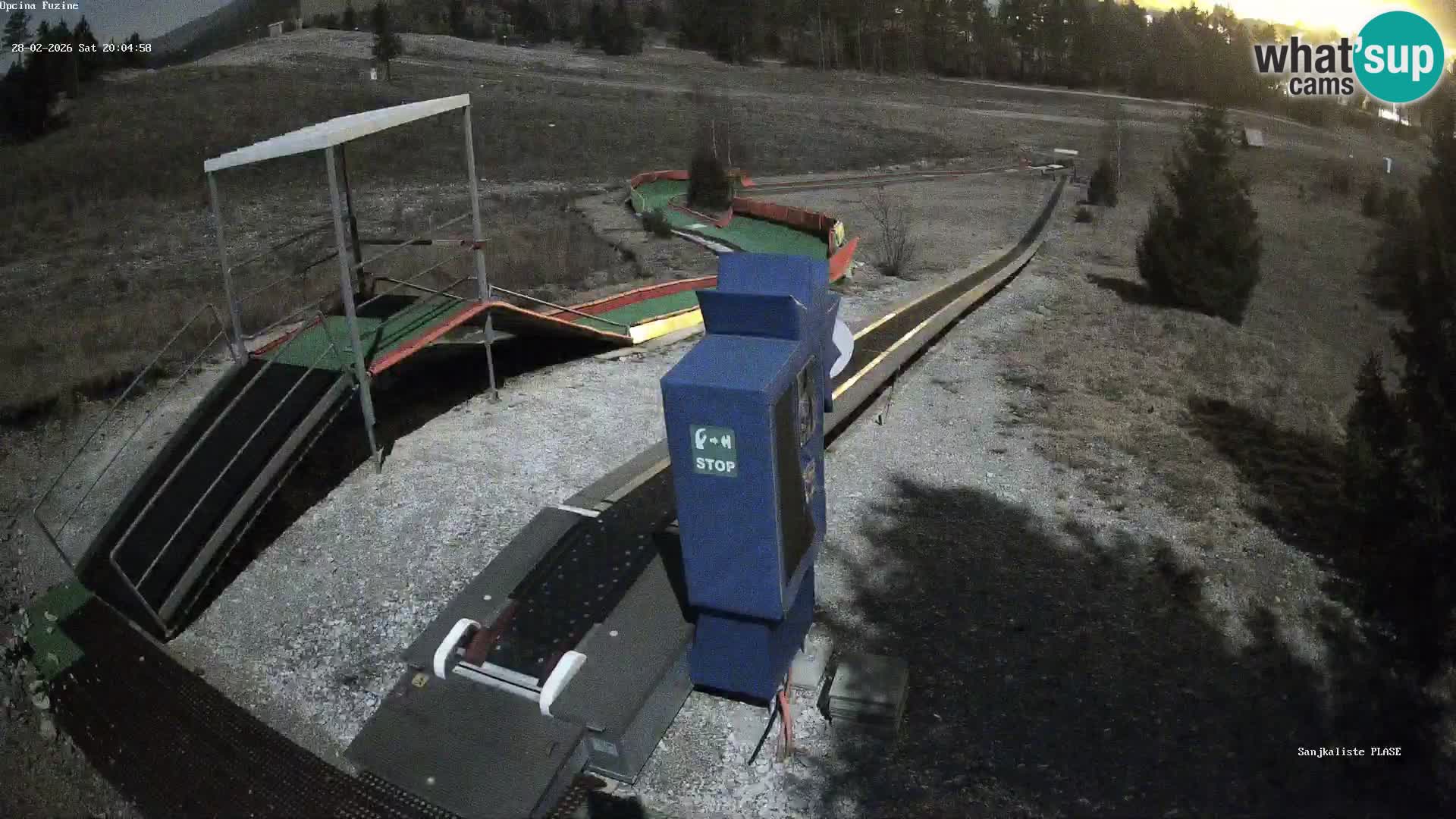 Live webcam Pista da slittino Fužine – Croazia