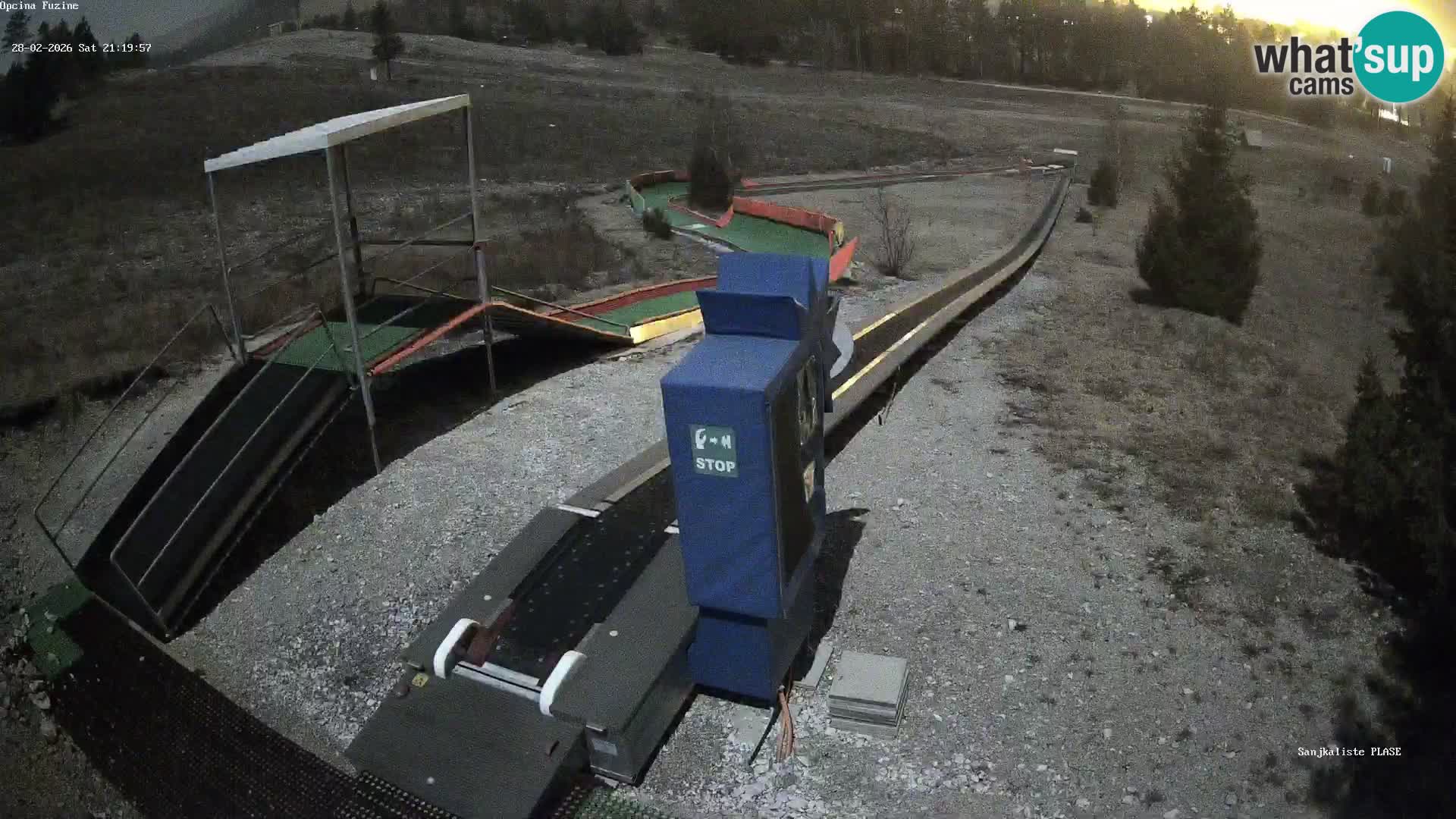 Webcam en vivo Pista de trineo Fužine – Croacia