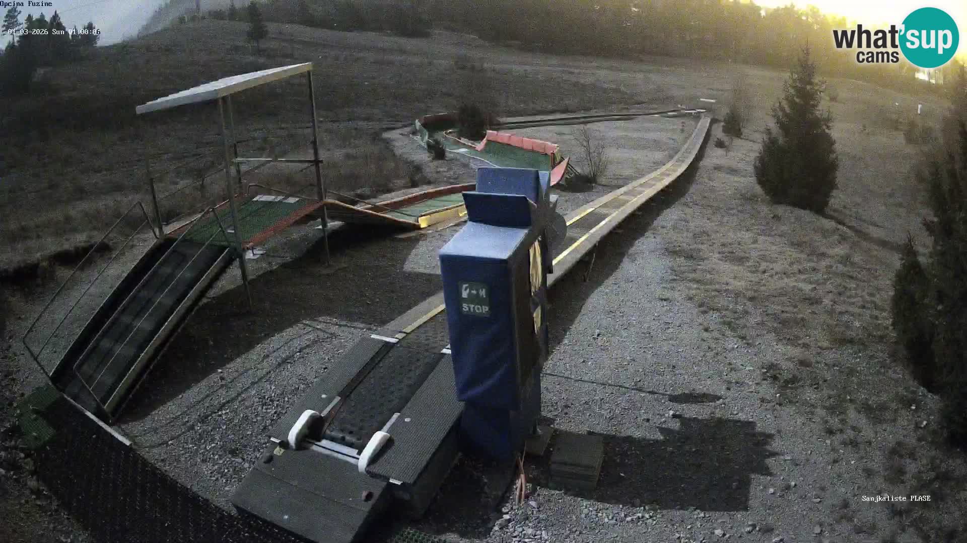 Webcam en vivo Pista de trineo Fužine – Croacia