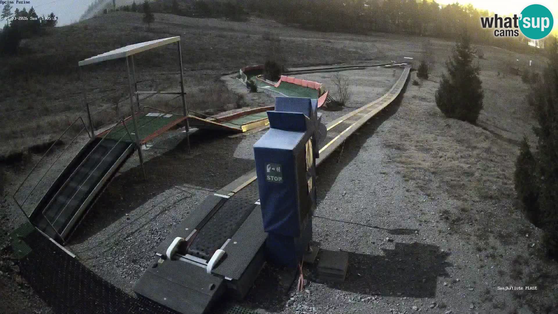 Webcam en direct Piste de luge de Fužine – Croatie