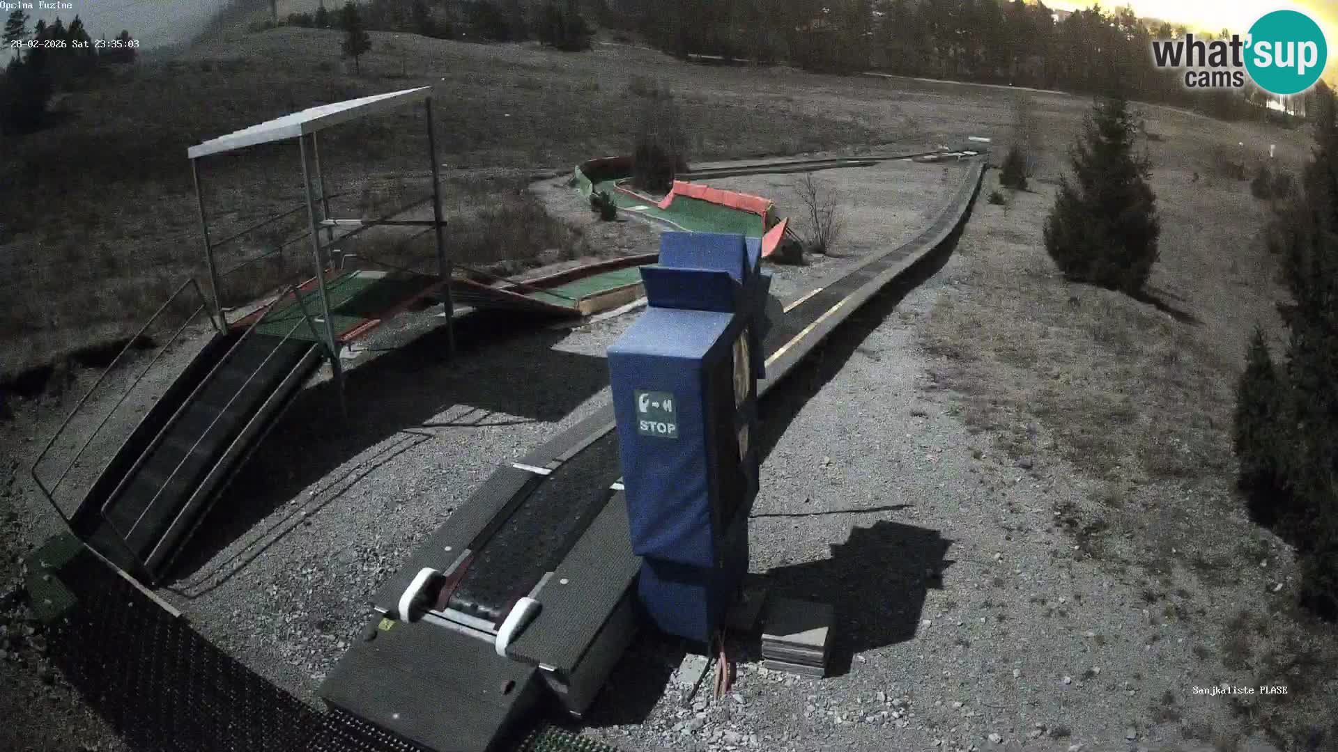 Webcam en direct Piste de luge de Fužine – Croatie