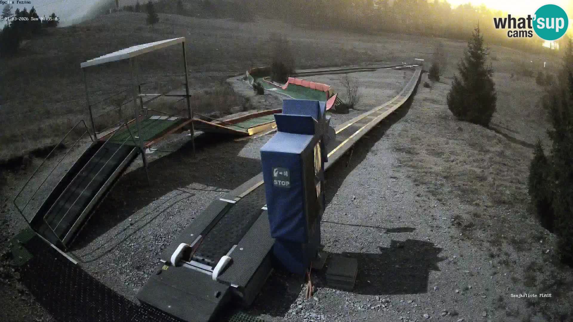 Webcam en direct Piste de luge de Fužine – Croatie