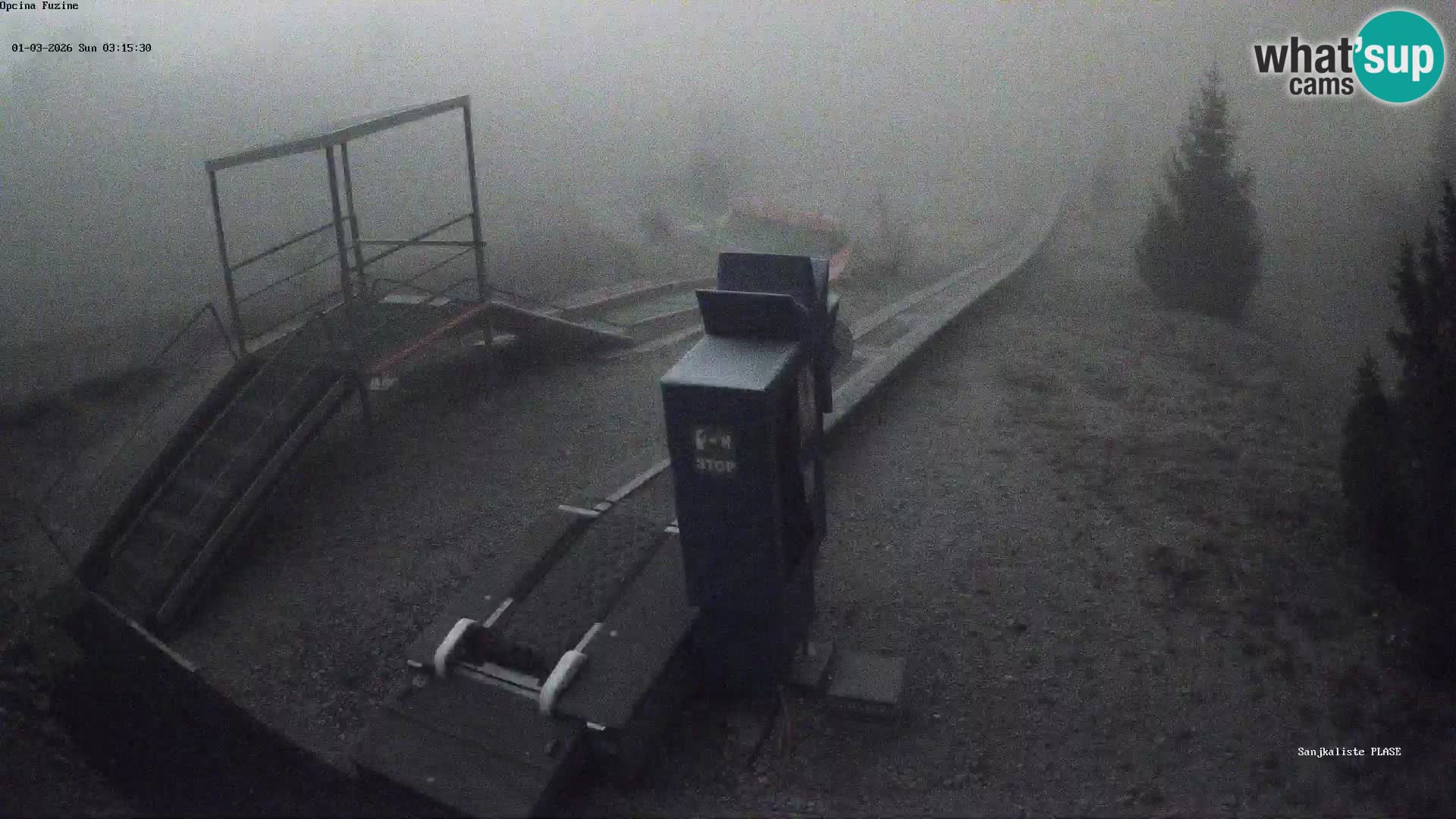 Live webcam Fužine toboggan run – Croatia