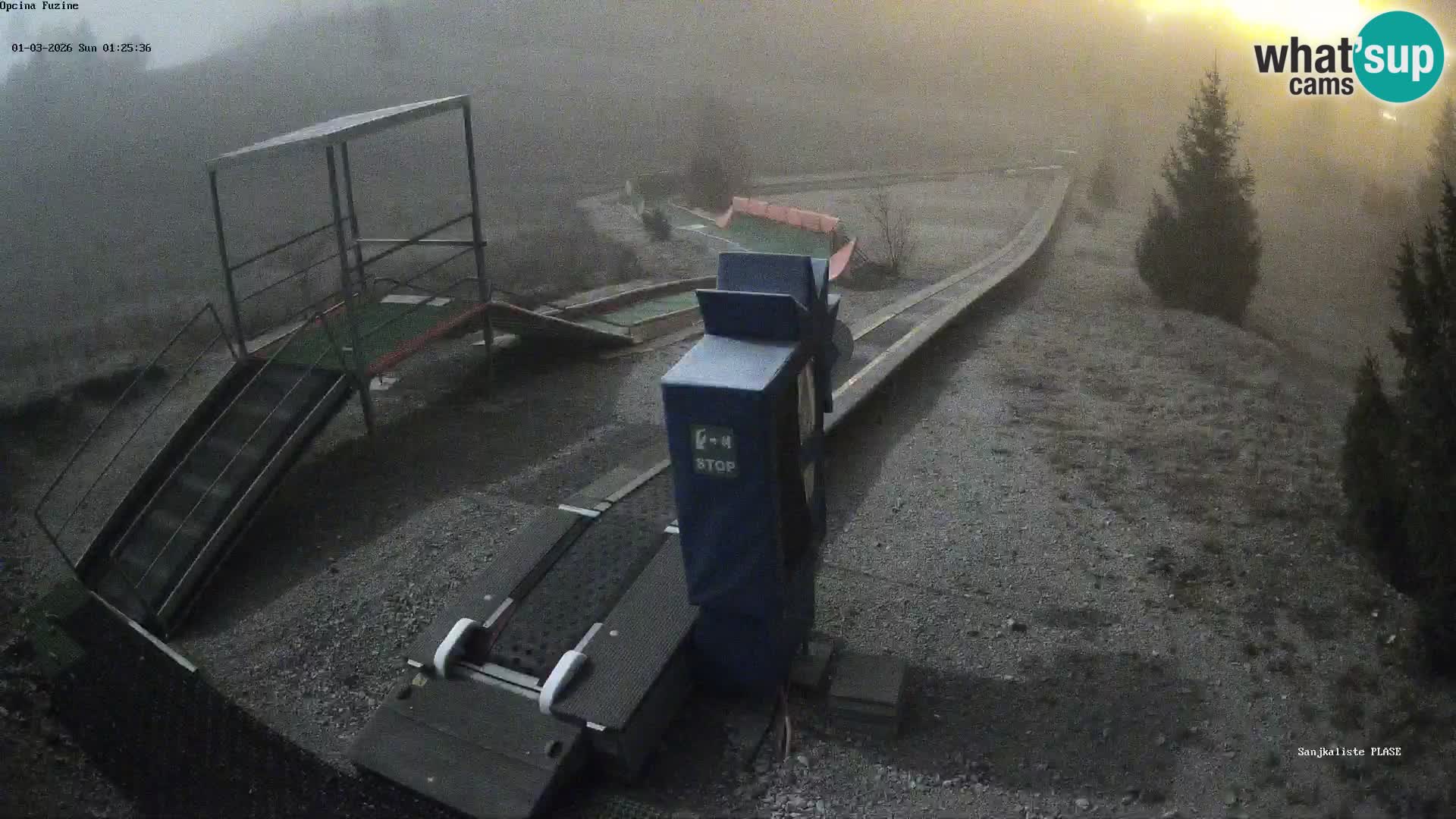 Live webcam Fužine toboggan run – Croatia