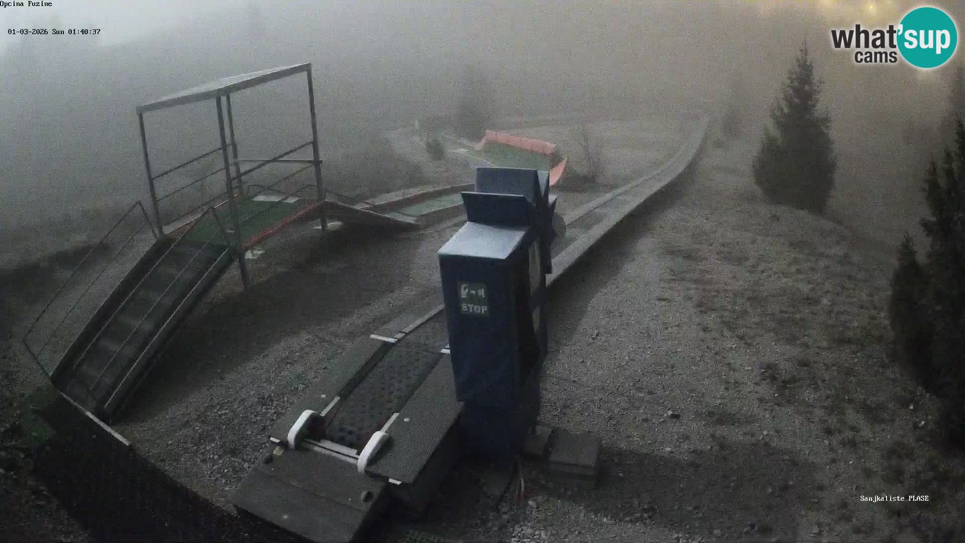 Live webcam Pista da slittino Fužine – Croazia