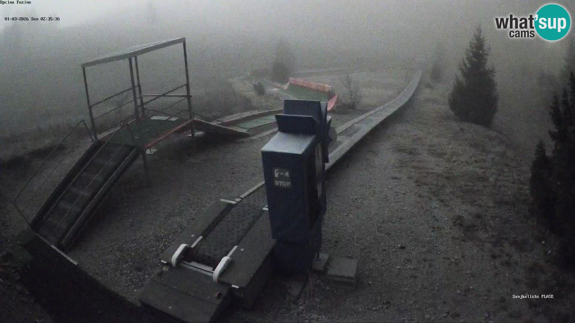 Webcam en direct Piste de luge de Fužine – Croatie