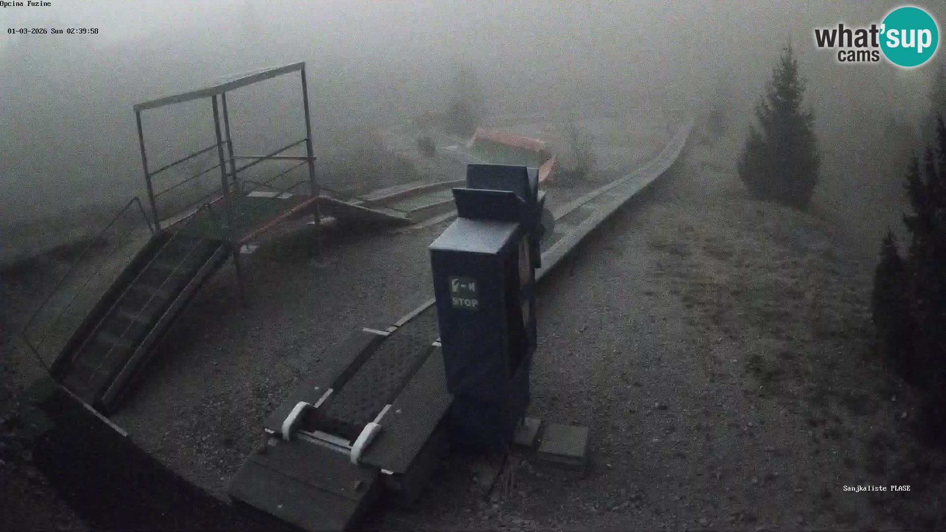 Live webcam Fužine toboggan run – Croatia