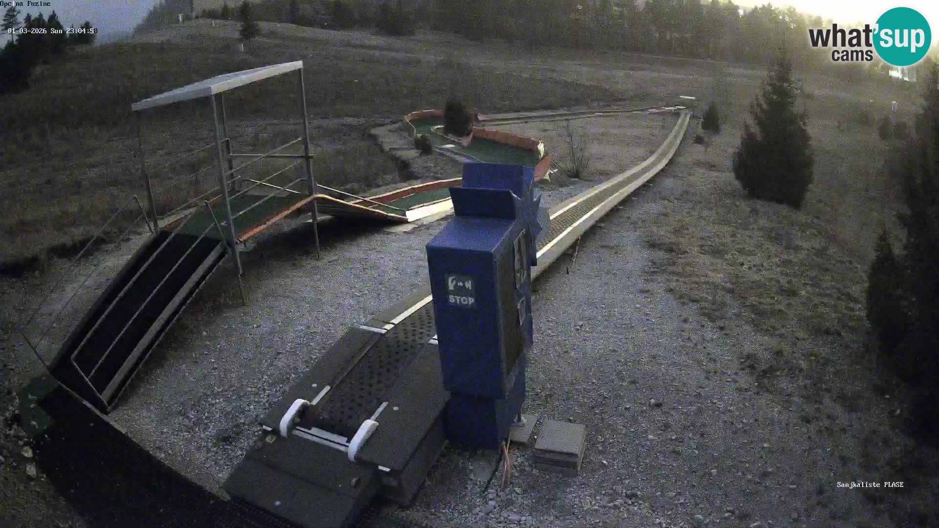 Webcam en vivo Pista de trineo Fužine – Croacia