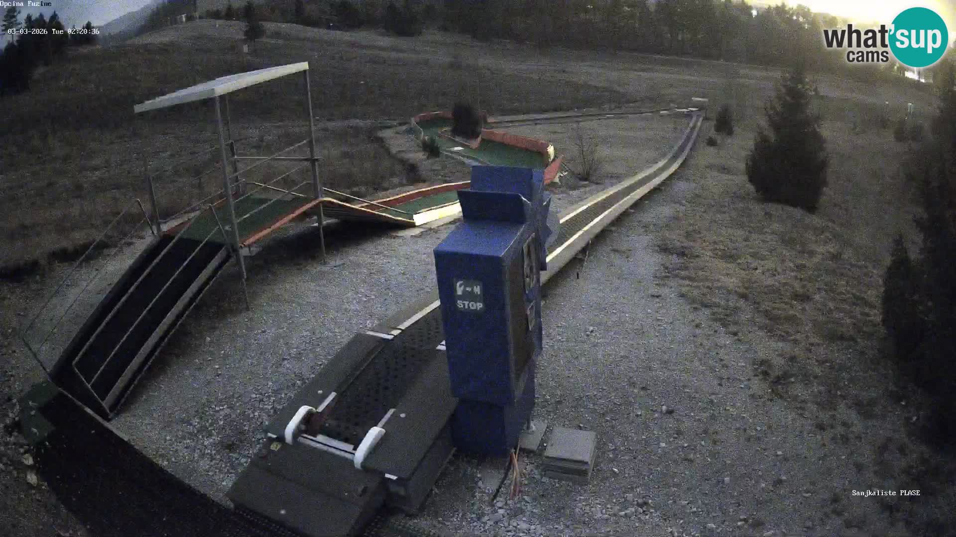 Live webcam Fužine toboggan run – Croatia