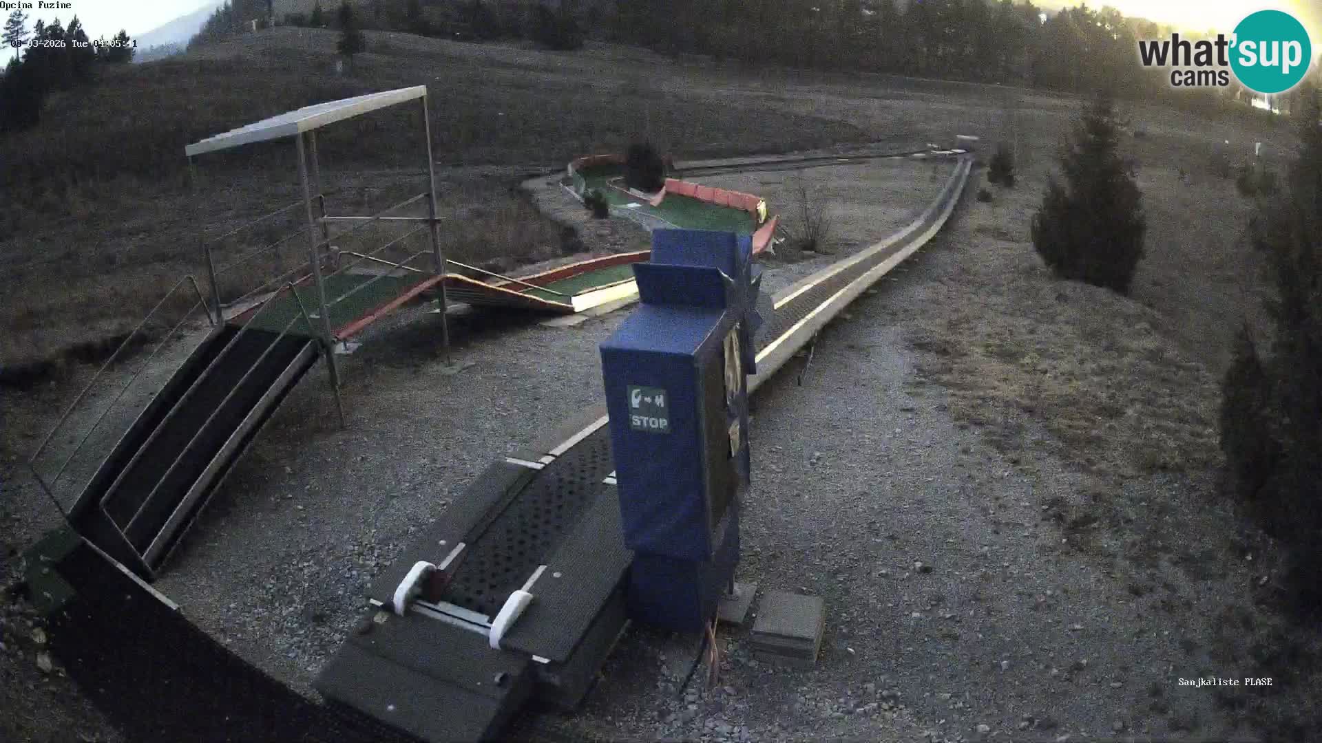 Live webcam Fužine toboggan run – Croatia