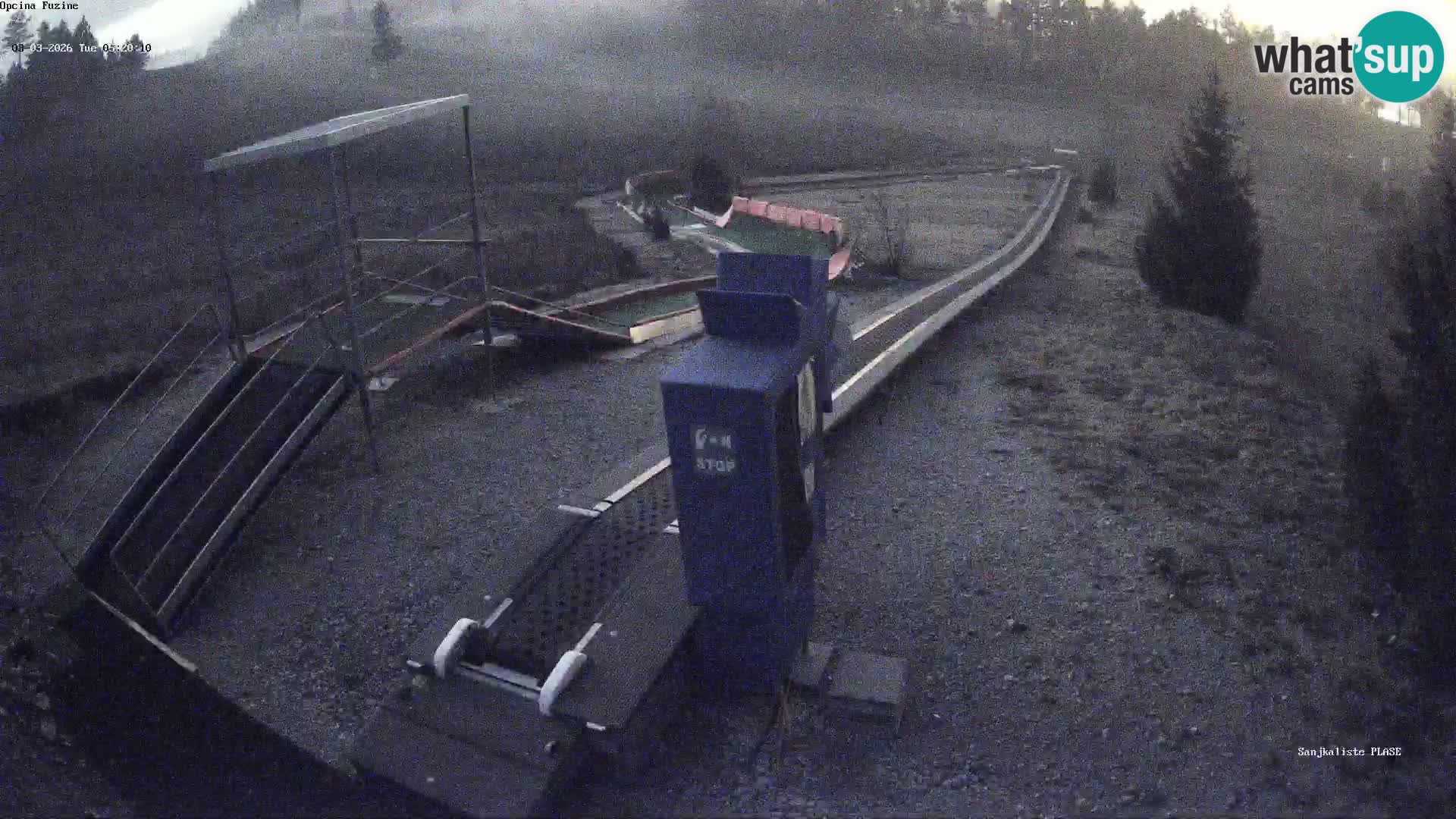 Webcam en direct Piste de luge de Fužine – Croatie