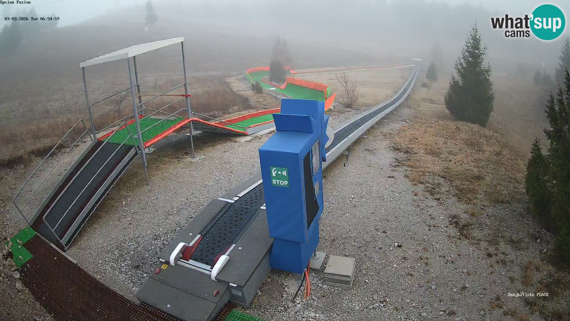 Spletna kamera v živo Sankališče Fužine – Hrvaška