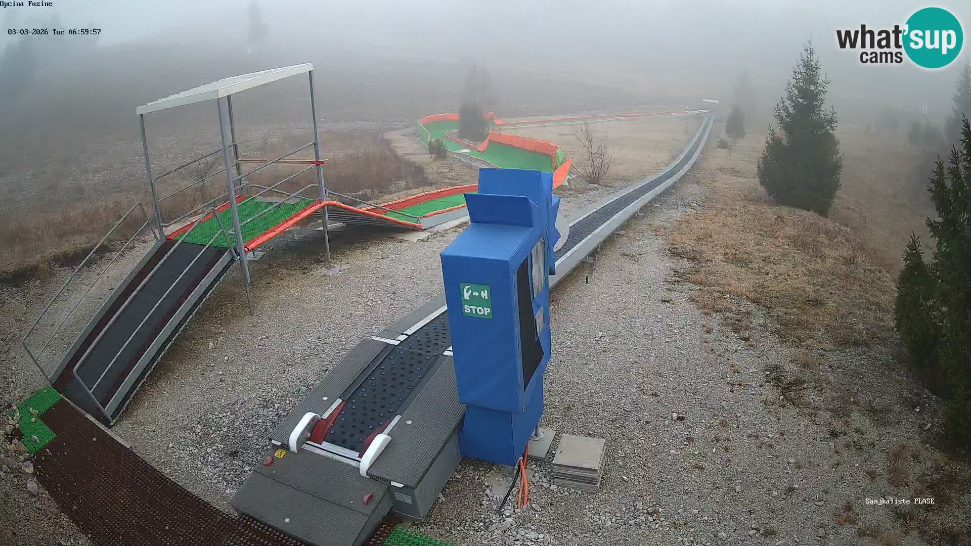 Webcam en direct Piste de luge de Fužine – Croatie